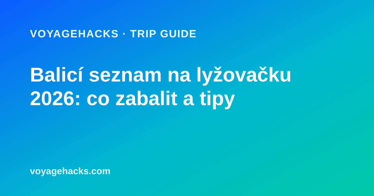 Balicí seznam na lyžovačku: merino spodní vrstvy, lyžařské ponožky, brýle, palčáky a helma připravené před zimním výletem