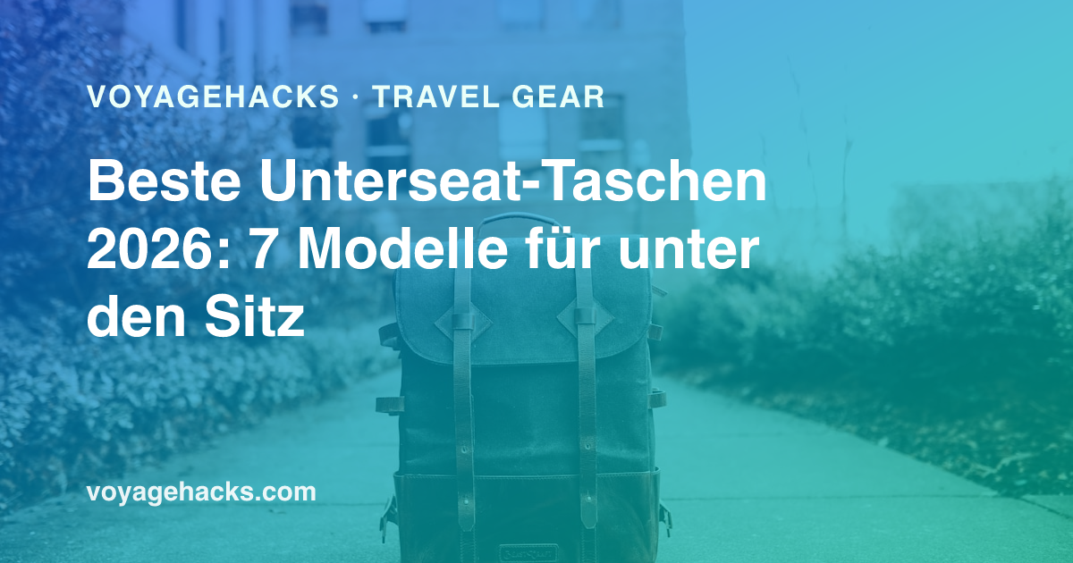 Taschen, die unter den Flugzeugsitz passen