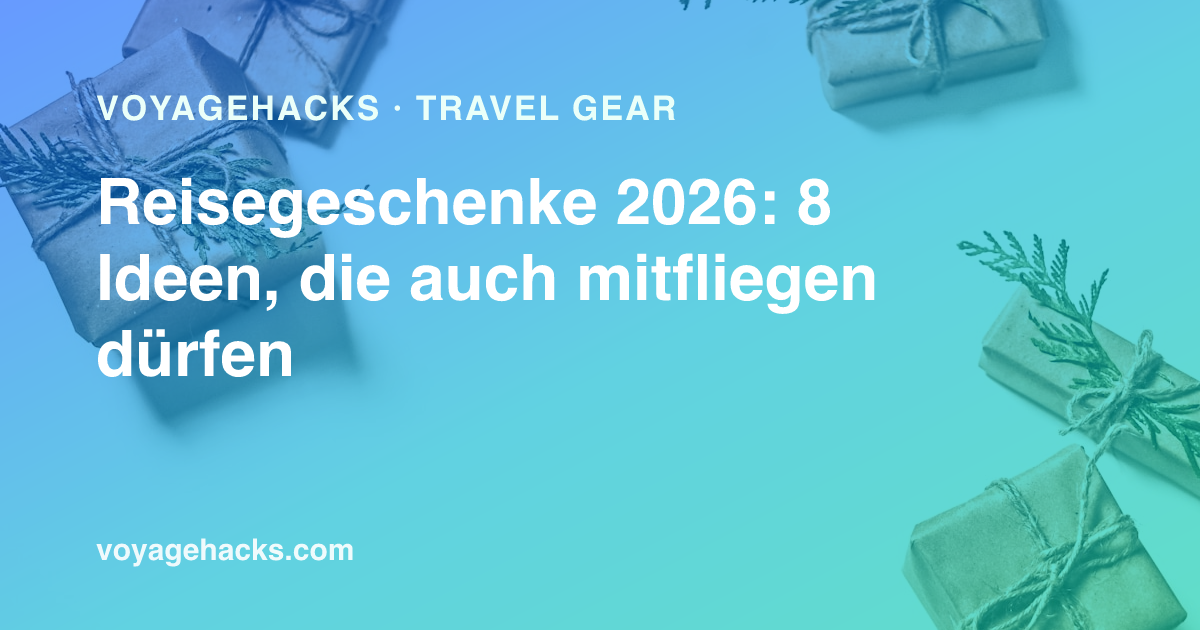 Reisegeschenke, bereit zum Einpacken