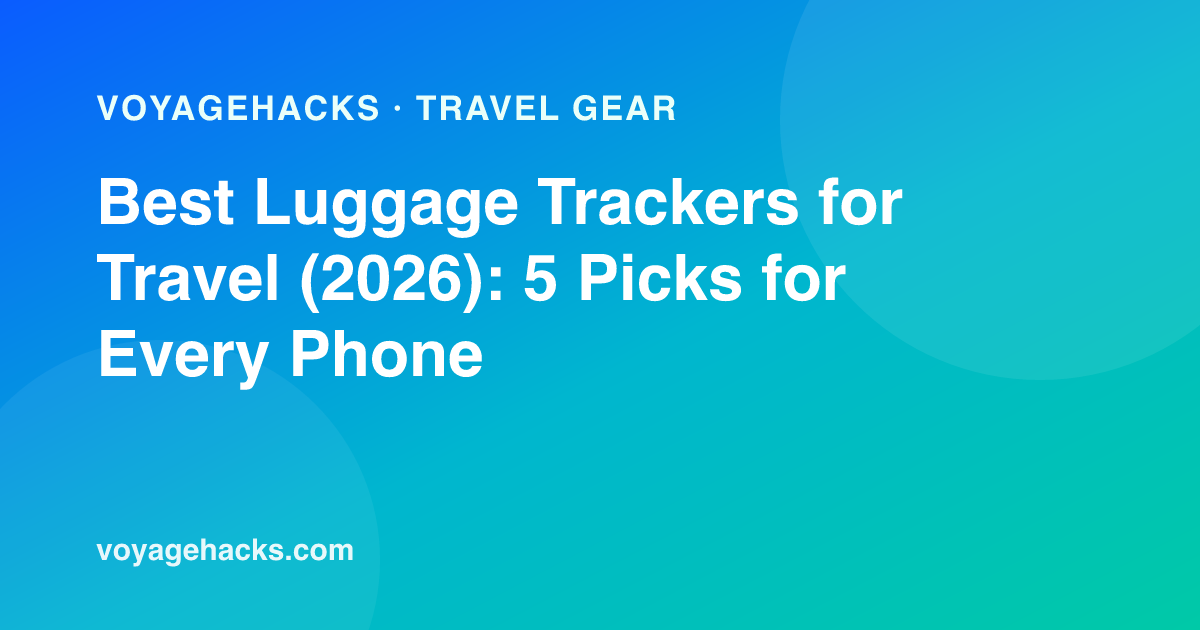 Best luggage trackers for travel in 2026