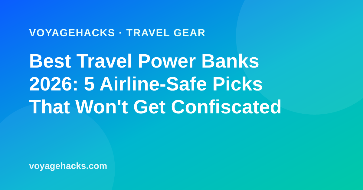 Best airline-safe travel power banks for 2026