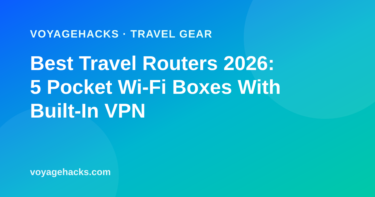 Best portable travel routers for 2026