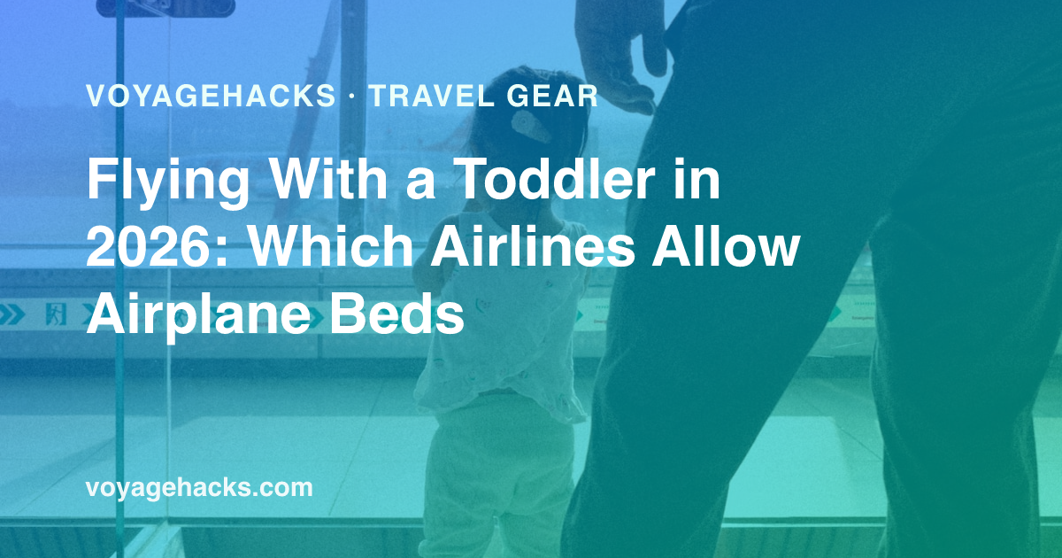 A toddler asleep across an airplane seat on a long flight