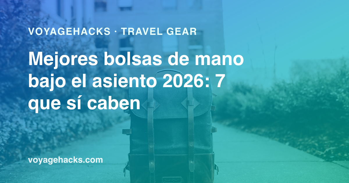 Bolsas diseñadas para caber debajo del asiento del avión