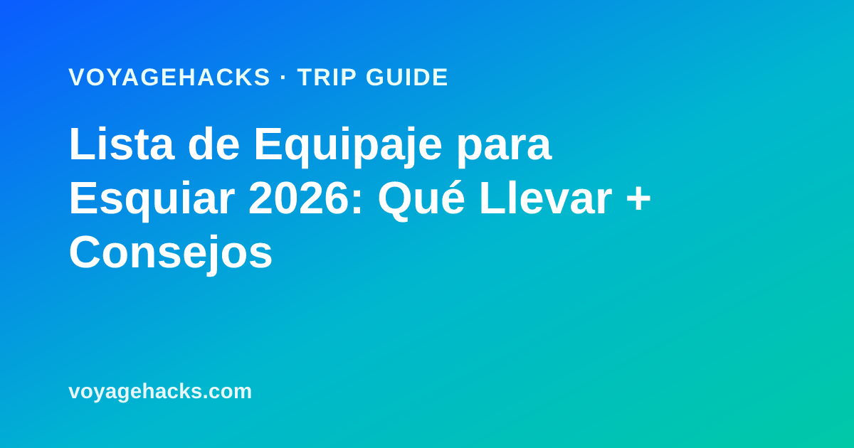 Lista de equipaje para esquiar: capas base de merino, calcetines de esquí, gafas, manoplas y un casco preparados antes de un viaje de invierno