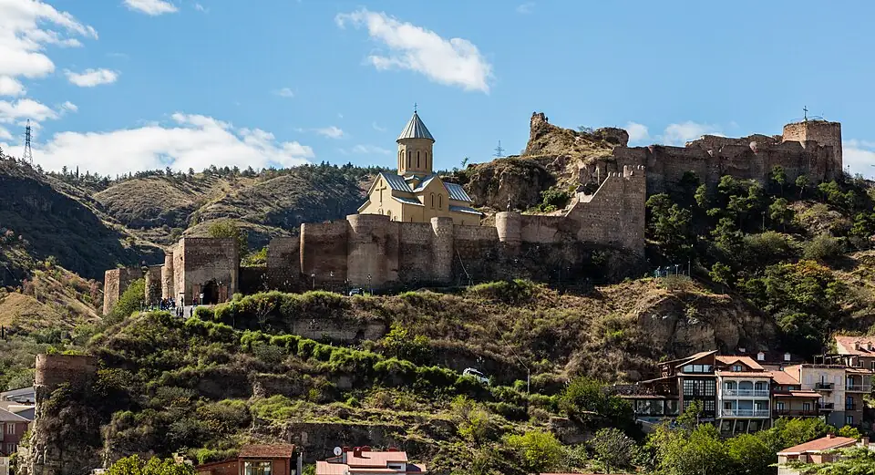 Tbilisi: la zona in cui si trovano gli hotel di questa guida