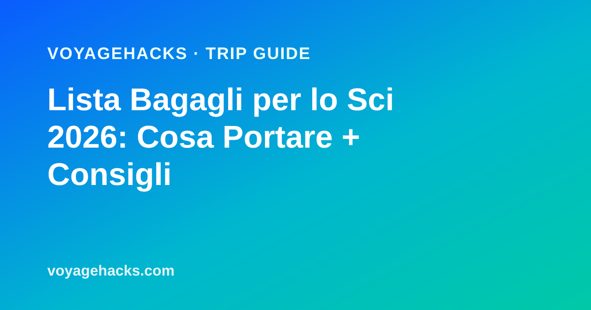 Lista bagagli per lo sci: strati base in lana merino, calzini da sci, maschera, muffole e casco disposti prima di un viaggio invernale
